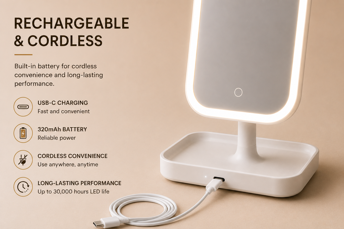 The Mirror Edit (LED Beauty Mirror)